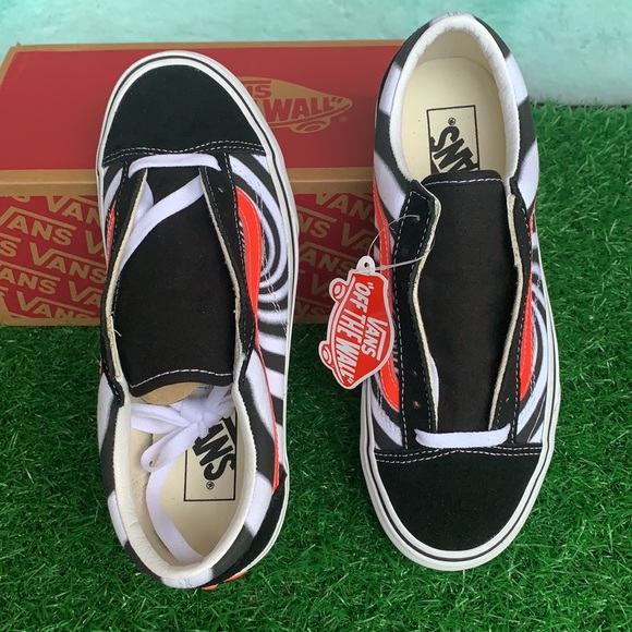 VANS STYLE 36 Swirl Black/Fiery Coral Men’s - Picture 7 of 16